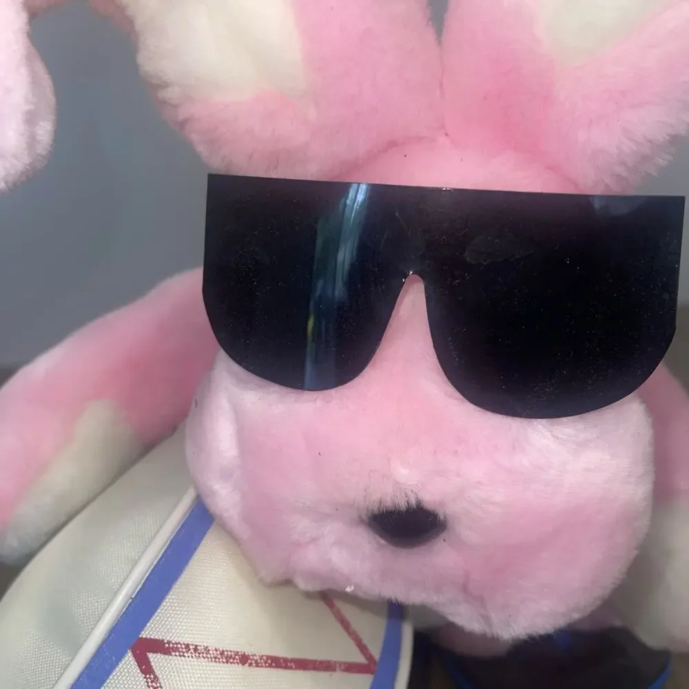 1989 Animal Fair Pink Energizer Bunny Rabbit Stuffed Plush Advertising
